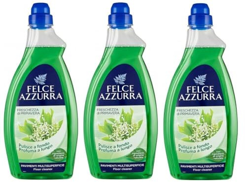 3er-Pack Paglieri Felce Azzurra Pavimenti Freschezza di Primavera,Bodenreiniger für mehrere Oberflächen 1Lt