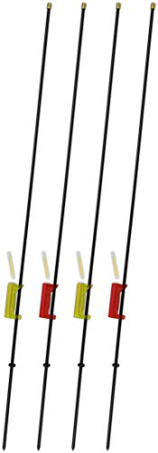 Storfisk fishing & more Affenkletterer Bissanzeiger Set zum Angeln aus robustem Metall inkl. Knicklichter, Farbe :2X Grün 2X Rot