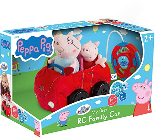 Revell Control Auto Peppa Pig ferngesteuert I Plüschauto mit Funksteuerung I Für Kinder ab 3 Jahren I Mit blinkenden Lichtern und 3 Geschwindigkeitseinstellungen I Hand-Augen-Koordination verbessern