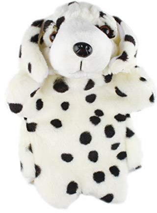 Larcele Cute Plush Hand Puppet Soft Stuffed Animal Toy (SO-12 Dog-Spotted)