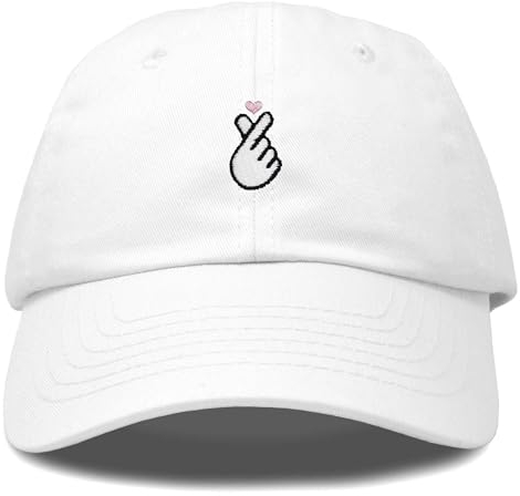 Kpop Koreanische Liebe Snap Finger Hand Herz Hut Son Hatu Damen Baseball Cap, Weiss/opulenter Garten, Einheitsgröße