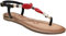 GIOSEPPO, Napier 58553, Femme Nu-pied Rouge lisse - 38 EU