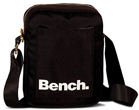 Bench City Girls Mini Bag - Unisex Umhängetasche, Crossbody-Tasche & Handtasche für Damen und Herren, Schwarz, 19x14x5 cm
