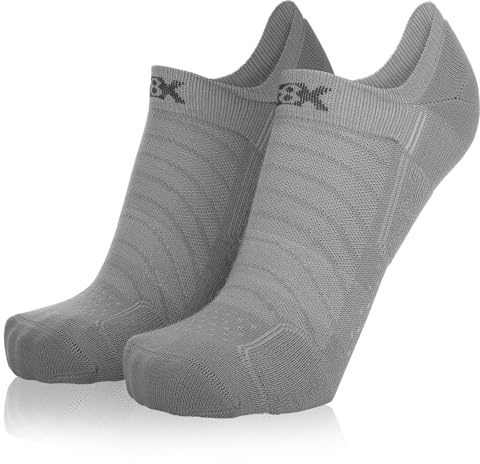 Eightsox Sneaker Merino 2-pack Grau - Merino Bequeme vielseitige Sneaker Socken, Größe EU 45-47 - Farbe Grey Uni