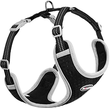 ThinkPet No-Pull Hundegeschirr, Atmungsaktiv Brustgeschirr für Kleine Mittlere Große Hunde, Einstellbar Weich Laufgeschirre Sicher Kontrolle Gepolstert Reflektierendes Sicherheitsgeschirr