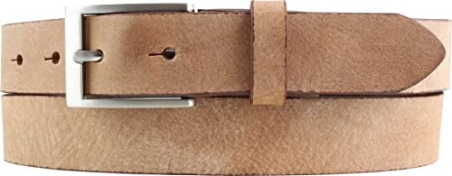 BELTINGER Herren-Gürtel aus weichem Vollrindleder Vintage-Look 3 cm | Leder-Gürtel für Herren 30mm | Schmaler Gürtel Used-Look