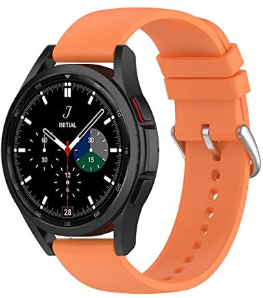 FTRONGRT 20mm Bracelet pour montre Samsung Gear S2 classic, Silicone Bracelet, Sangle de Remplacement pour Samsung Gear S2 classic.Orange