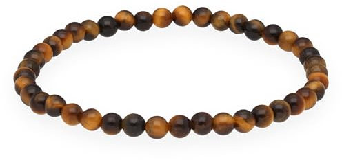 Lebensquelle Plus Mini Kugelarmband | 4mm | Hochwertiges Edelsteinarmband (Tigerauge)