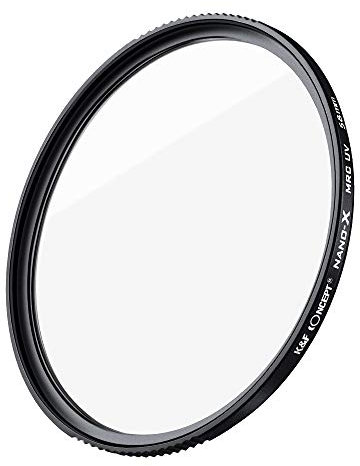Filtro per Lenti UV UV. Serie Filtro 37/40,5/49 / 58/67/77/80 / 67/77 / 82MM Filtro Vetro Ultra Sottile a 18 Strati Multi Nano Lente Rivestita Filtro UV per Fotocamere (Size : 52mm)