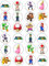 24 Mario Edible Wafer Cupcake Toppers Fairy Cake Decoration Uncut