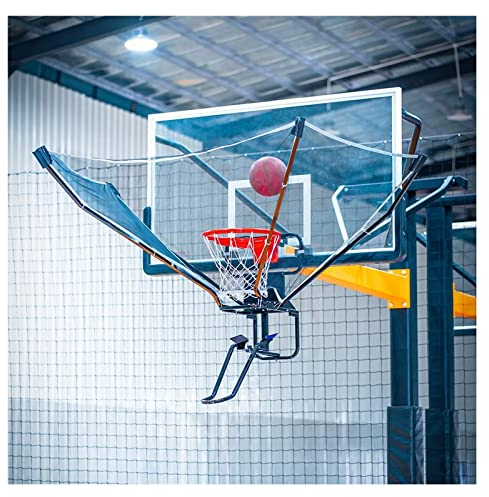 Basketball Rebounder Basketball Wurftrainer Basketball-Abwehr-Rückholnetz, Heavy Duty Sportschützen-Übungsaufsatz, Mit 180° Basketball-Rücklaufrutsche, Leicht Zu Installieren, Für Haus Und Einfahrt Ve
