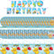 Partygeschirr Geburtstag party set Geburtstagsdeko Teller Serviette Geburtstag Tischdecke Happy Birthday Banner,Geeignet für 20 Personen (b3)