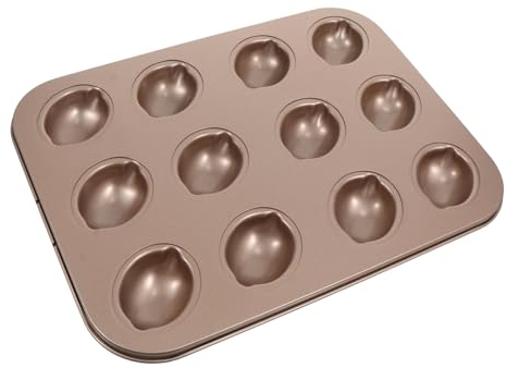Milisten 1pc Bakeware Nonstick Cupcake Pan Giant Cupcake Pan Oval Cookie Square Muffin Pan Silicone Molds Muffin Tin Trays Metal Muffin Pan Mini Muffins Bread Carbon Steel Baking Pan