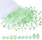 XIANNVXI 800pcs Faceted Green Beads for Crafting 4/6/8mm Green Crystal Glass Beads for Crafting for Jewellery Making