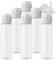 PQPAUTY 6 Pezzi 30ml flaconi vuoti da Trasparente in plastica da viaggio bottiglia di lozione con Tappo Flip Top Trasparente, ricaricabili, per lozione e shampoo Cosmetica Bottiglie Flaconi