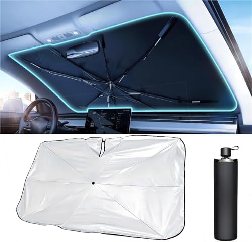 NEUHOO Auto Zubehör Sonnenschutz für Citroen Berlingo 3 XL | ë-Berlingo 2018-2023 2024, [Nano-Eiskristall-Beschichtungen] Frontscheibe Sonnenblende