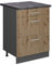 Vicco Küchenunterschrank R-Line, Artisan-Eiche/Anthrazit, 60 cm mit Schubladen, AP Anthrazit