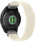 Niboow Nylon QuickFit 20mm Armband für Garmin Fenix 8 43mm/Fenix 7S Pro Solar/Garmin Epix Pro 42mm, Klettverschluss Ersatzband Armbänder für Garmin Fenix 7S/6S/6S pro/5S/5S Plus/Descent Mk2S - Weiß