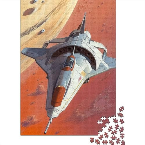 Puzzle mit 1000 Teilen, Interstellar Cruiser, Puzzle für Erwachsene, Holzpuzzle, Heimdekoration, Geburtstagsgeschenk, 1000 Stück (75 x 50 cm)