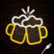 Beer Led Neon Light, Beer Neon Signs, USB Operated Neon Bar Sign Yellow White LED Signs for Bar Nightclub Home Pub Store Holiday Celebration Birthday Party Decor
