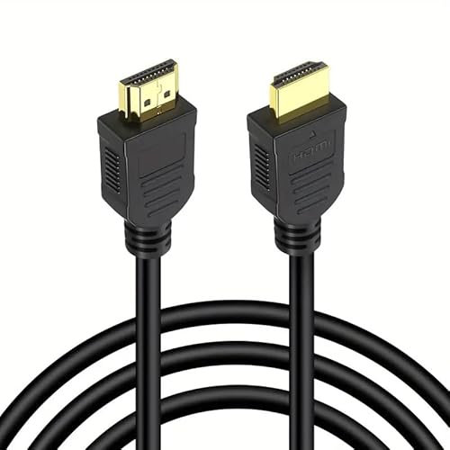 TECHZOCO Cable HDMI 4K 2.0, Cable hdmi alta velocidad, 4K Ultra HD 2160p (30 Hz), Cable contactos dorados, Compatible PC, PS4, PS5, Xbox, Smart TV, Negro, 3 Metros