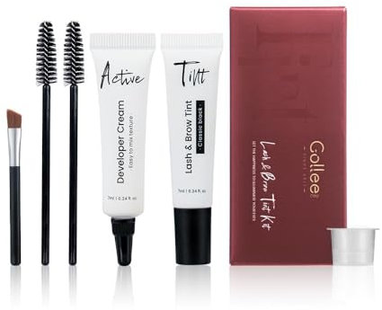Wimpern Färben, Wimpernfarbe Schwarz, Augenbrauenfarbe, Langanhaltend Hält 4 Wochen Einfach anzuwenden für den Salon- und Heimgebrauch