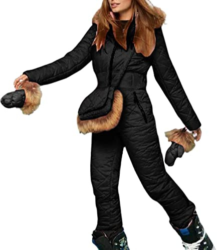 Générique Combinaison De Neige Femmes Complet Élégant Tenue Combinaisons De Ski Veste Montagne À Capuchon Pantalon Thermique Snowboard Ski Combinaison Pleine Offre Sport Vêtements Neige Pour