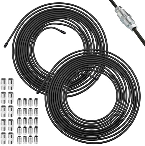 Bremsleitung Set 10m Ø 4,75mm (3/16”), Stahl Bremsrohr mit 10 Verschraubungen & 20 Bremsleitung Verbinder, PVF Beschichtet, geeignet für hydraulische Bremssysteme in PKW