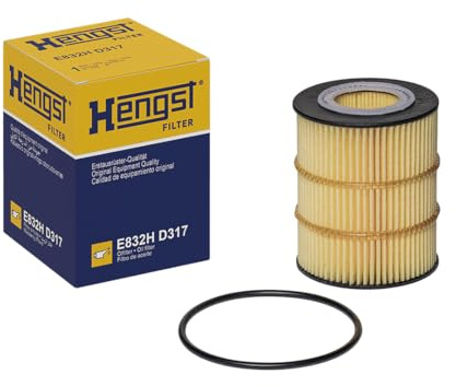 HENGST - Ölfilter E832H D317 - Öl-Filtereinsatz für KFZ | Hochwertiger Motorölfilter für KFZ mit Otto- oder Dieselmotor - Robuster Ölfilter mit hoher Schmutzaufnahmefähigkeit