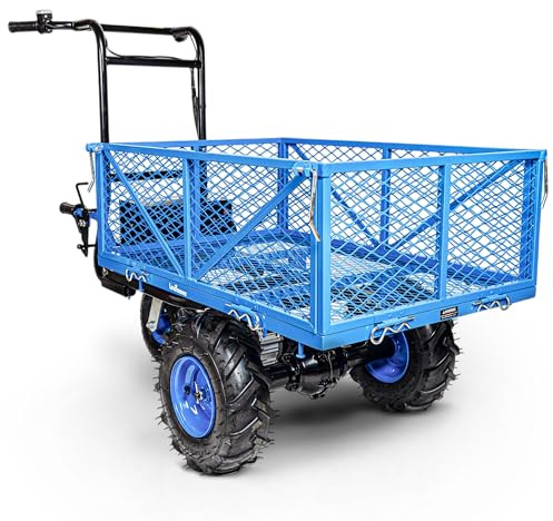 Landworks AGM Electric Utility Cart - 500W Lead-Acid Battery-Powered Power Wagon, 500 lbs Load Capacity & 1000 lbs Towing, Heavy-Duty Motorized for Garage, Warehouse, and Outdoor Use