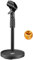 Moukey Schreibtisch-Mikrofonständer mit Mikrofonclip, verstellbarer Tisch-Mikrofonständer mit 5/8-Zoll-Stecker auf 3/8-Zoll-Buchse, für Sm57 Sm58 Sm86 Sm87 Blue Yeti Blue Snowball, MMs-2