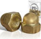 PD® Dadi M5 (DIN 1587), dadi in ottone di alta qualità, tappi di protezione, dadi in ottone, forma alta, per viti, barre filettate e bulloni filettati, 15 pezzi