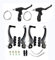CNC Fahrrad V Bremse,Fahrrad V-Brake,Aluminium Fahrrad Bremsen Set für Cityrad Rennrad MTB/BMX.