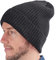 USHAKE Warme Wintermütze für Herren oder Damen, unisex, mit Bündchen, dunkelgrau,