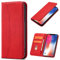 OKZone Funda para LG G9 / G900, Funda Carcasa de Cuero para LG G9 / G900,Magnético Carcasa Funda Móvil Billetera Cuero Funda con Tapa Libro Caso Soporte Plegable (Rojo)