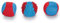 Beeztees Splashball, Hundespielzeug, blau/rot, Durchm: 6,2 cm, 3
