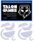 TALONGAMES Mausfüße mit abgerundeten abgerundeten Kanten, kompatibel mit Logitech G502 X kabelgebunden/G502 X kabellosen Gaming-Mausfüßen, Ersatz, 0,8 mm, reines PTFE-Material mit super glatten