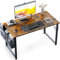 ODK Computer Desk 100 x 48 cm, Small Office Desk for Home Office with Storage Bag, Writing Study Desk for Small Spaces, PC Desks and Workstations, Easy Assembly, Vintage