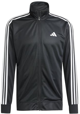 adidas Herren Train Essentials 3-Stripes Training Hooded Track Top, Black, XS
