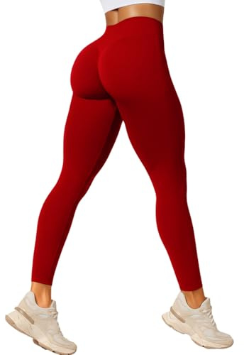 SMILODOX Leggings Damen Amaze Scrunch Pro, Butt Lift Sporthose High Waist V-Shape Trainingshose Seamless Blickdicht Yogahose Für Sport Fitness Alltag