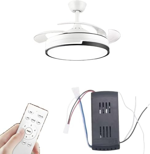 de Control Remoto Universal para Ventilador de Techo, 40 W, 6 velocidades, función de temporización, Repuesto para Ventiladores de Techo y Luces de CC