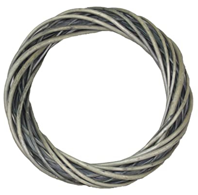 pequeño antiguo lavado Sauce Anillo Corona 35cm diámetro