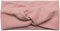 styleBREAKER Damen Haarband mit Twist Knoten in Feinripp Optik | Weiches Stirnband für Sport und Alltag | One Size elastisch, Farbe:Altrose
