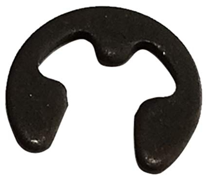 AERZETIX: Set di 50 anelli elastici di sicurezza per alberi Ø2.3mm, in acciaio per molle annerito, Ø esterno 6.3mm, spessore 0.6mm, DIN6799 C43474