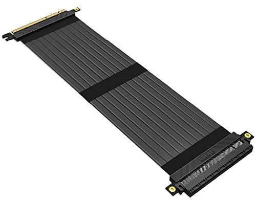 Akasa RISER BLACK X3 | PCIe 3.0 x16 Riser Kabel | PCIe Verlängerungskabel | GPU Riser Kabel | EMI-Abschirmung | 300 mm | für Gaming PC und Computer Modding | AK-CBPE01-30B