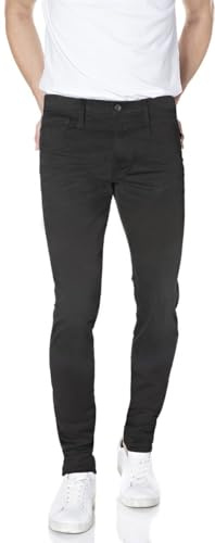 Replay men's jeans with power stretch, black (Black 098), 36W / 34L