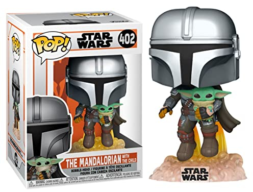 POP Star Wars The Mandalorian Mando Flying with Jetpack Standard