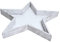 Decpero Sterntablett I weiss I Ø 38 cm I 1 Stück