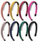 Duufin 8 Pièces Serre-Têtes Antidérapant Bandeau Cheveux Headband avec Dents pour Fille et Femme, 8 Couleurs