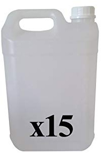 Bidon en Plastique AUDE PLASTIQUE DE CHEZ AGRIPLAST de 5 litres PEHD - idéal pour Tous Les liquides, Eau, Huile, Sauce, réservoir pour climatisation/Camping/Camping-Car (1) (15)